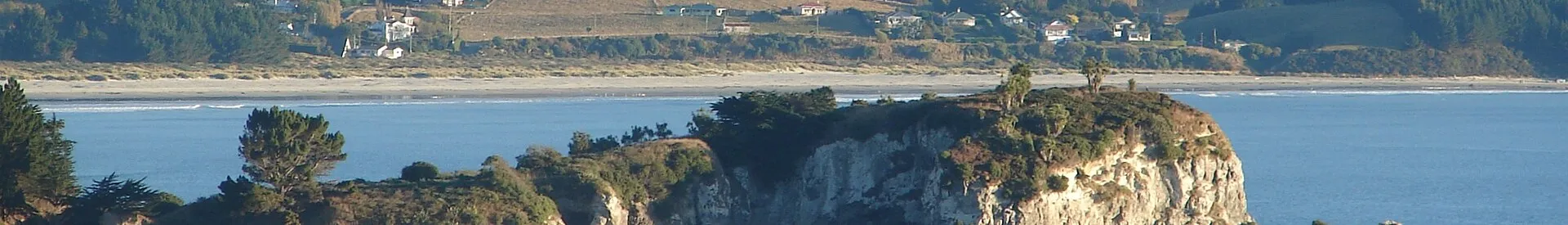 A sea wall protecting a coastal road